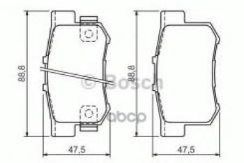 1 699 р. Колодки тормозные задние (4шт.) BOSCH  Honda Accord ( 8 CS,  8 CU,  8 CW,  9 CR,  10 CV,  11 CY) - CR-V ( RE1,RE2,RE3,RE4,RE5,RE7,  RM1,RM3,RM4,  RW,RT)  с доставкой в г. Воронеж. Увеличить фотографию 1