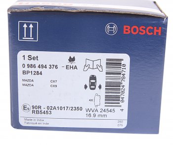 2 389 р. Колодки тормозные задние (4шт.) BOSCH  Mazda CX-7  ER - MPV ( LV,  LW,  LY)  с доставкой в г. Воронеж. Увеличить фотографию 4