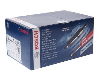 4 949 р. Колодки тормозные передние MКПП (4шт.) BOSCH Honda Accord 9 CR седан дорестайлинг (2013-2016)  с доставкой в г. Воронеж. Увеличить фотографию 2