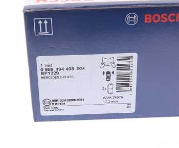 5 399 р. Колодки тормозные передние (4шт.) BOSCH Mercedes-Benz E-Class W212 дорестайлинг седан (2009-2012)  с доставкой в г. Воронеж. Увеличить фотографию 4
