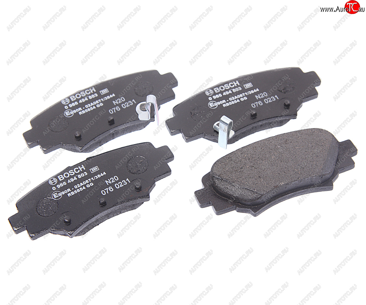 2 299 р. Колодки тормозные задние (4шт.) BOSCH Mazda 3/Axela BM дорестайлинг, хэтчбэк (2013-2016)  с доставкой в г. Воронеж