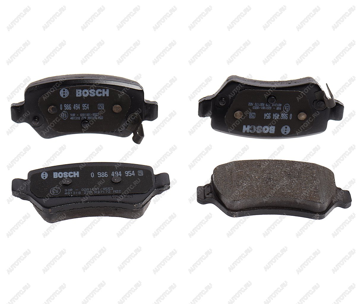 3 069 р. Колодки тормозные задние (4шт.) BOSCH KIA Ceed 2 JD дорестайлинг универсал (2012-2016)  с доставкой в г. Воронеж