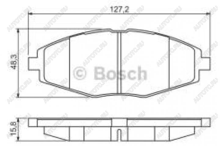 1 149 р. Колодки тормозные передние (4шт.) BOSCH Chevrolet Spark M200,250 (2005-2010)  с доставкой в г. Воронеж