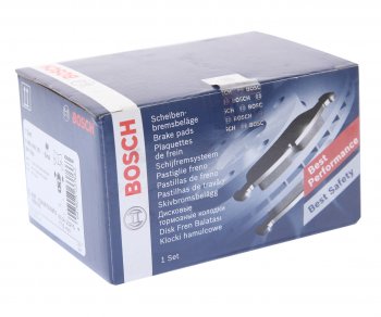 2 859 р. Колодки тормозные передние (4шт.) BOSCH BMW 1 серия E81 хэтчбэк 3 дв. рестайлинг (2007-2012)  с доставкой в г. Воронеж. Увеличить фотографию 3