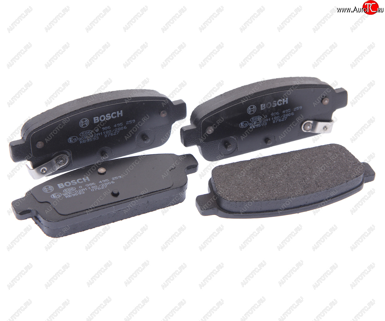 1 359 р. Колодки тормозные задние (4шт.) BOSCH Chevrolet Cruze J300 седан дорестайлинг (2009-2012)  с доставкой в г. Воронеж