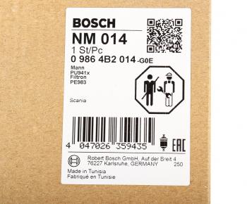 929 р. Фильтр топливный SCANIA 164 дв.DC16.01020305 BOSCH BOSCH 09864b2014  с доставкой в г. Воронеж. Увеличить фотографию 5