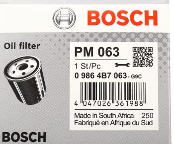 399 р. Фильтр масляный MITSUBISHI Lancer 10 (09-) (1.8) BOSCH BOSCH 09864b7063 BOSCH 09864b7063  с доставкой в г. Воронеж. Увеличить фотографию 4