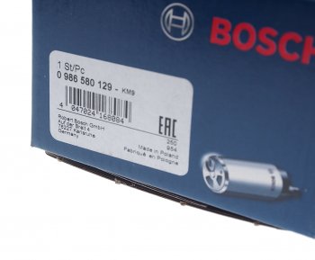 11 949 р. Насос топливный BMW 5 (E39) электрический (вставка) BOSCH BOSCH 0986580129 BOSCH 0986580129  с доставкой в г. Воронеж. Увеличить фотографию 4