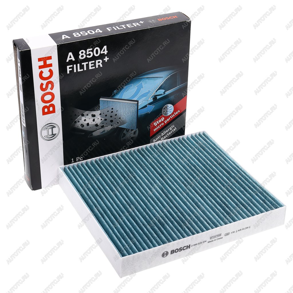 2 059 р. Фильтр воздушный салона VW Polo SKODA Fabia (-10) угольный BOSCH BOSCH 0986628504 BOSCH 0986628504  с доставкой в г. Воронеж