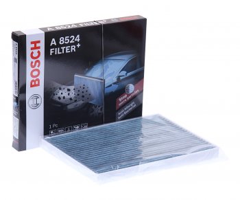 1 369 р. Фильтр воздушный салона NISSAN Qashqai (J10E),X-Trail (T31) угольный BOSCH BOSCH 0986628524  с доставкой в г. Воронеж. Увеличить фотографию 1