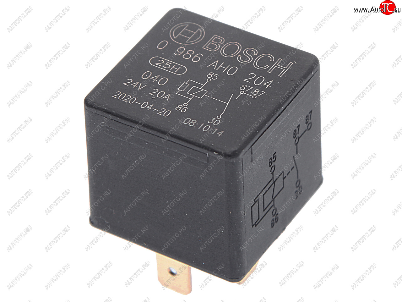 379 р. Реле электромагнитное 24V 5-ти контактное (20A) с сопротивлением BOSCH BOSCH 0986ah0204  с доставкой в г. Воронеж