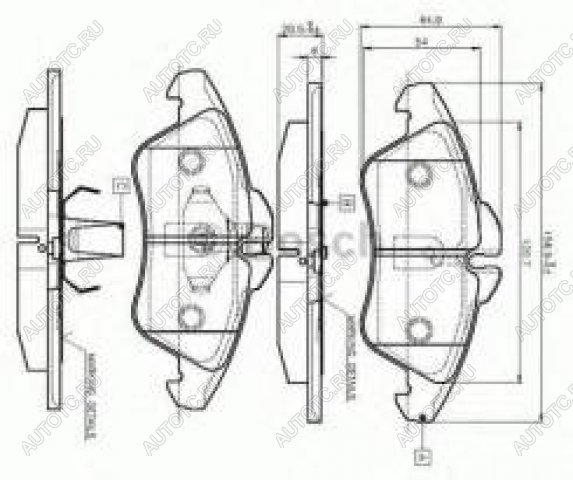 2 799 р. Колодки тормозные передние (4шт.) BOSCH Mercedes-Benz Sprinter W901 (1995-2000)  с доставкой в г. Воронеж