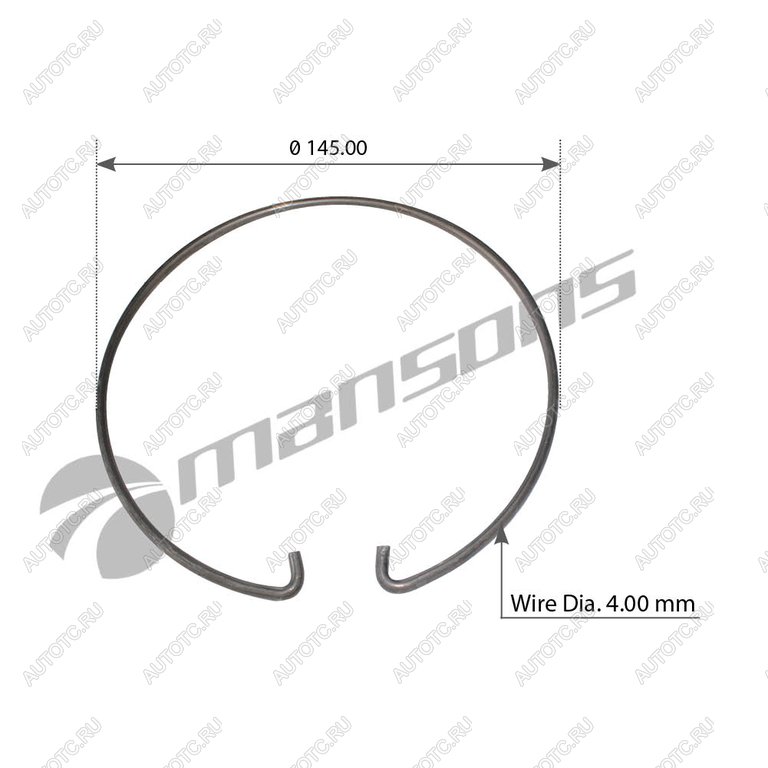 76 р. Кольцо стопорное SCANIA пальца тормозной колодки MANSONS MANSONS 100.060  с доставкой в г. Воронеж