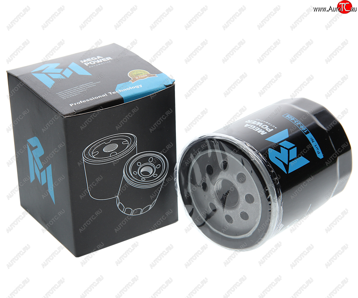148 р. Фильтр масляный MAZDA 3,5,6 (07-) (1.82.0) MEGAPOWER MEGAPOWER 100-23-026  с доставкой в г. Воронеж
