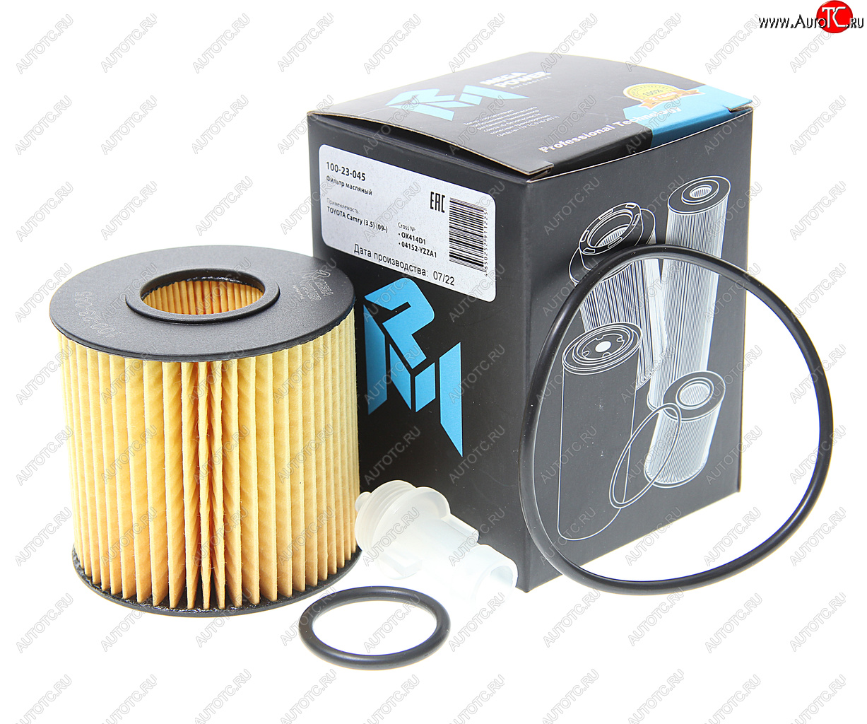 172 р. Фильтр масляный TOYOTA Camry (3.5) (09-) MEGAPOWER MEGAPOWER 100-23-045  с доставкой в г. Воронеж