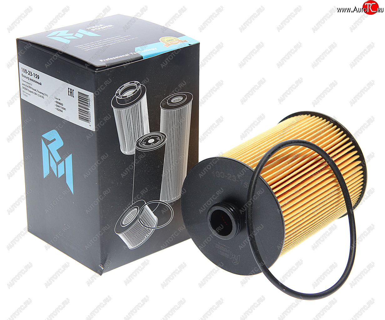246 р. Фильтр масляный VW Passat,Touareg (11-) SKODA Superb (08-) (3.6 V6) MEGAPOWER MEGAPOWER 100-23-159  с доставкой в г. Воронеж