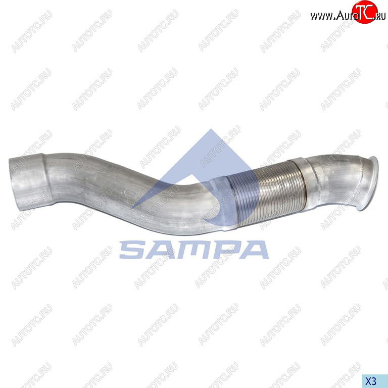 4 699 р. Труба выхлопная глушителя MERCEDES с гофрой SAMPA SAMPA 100.257  с доставкой в г. Воронеж