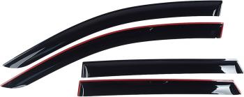 3 399 р. Комплект дефлекторов окон COMFORT CITROEN Jumper 250 (2006-2014) (черные)  с доставкой в г. Воронеж. Увеличить фотографию 2