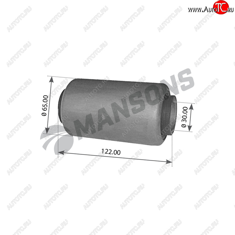 759 р. Сайлентблок SCANIA полурессоры (30x65x121.5) MANSONS MANSONS 100.504  с доставкой в г. Воронеж