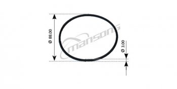 13 р. Кольцо уплотнительное VOLVO F10,FH12,FH16,FM10,FM12,NH12 компрессора MANSONS MANSONS 100.540  с доставкой в г. Воронеж. Увеличить фотографию 1