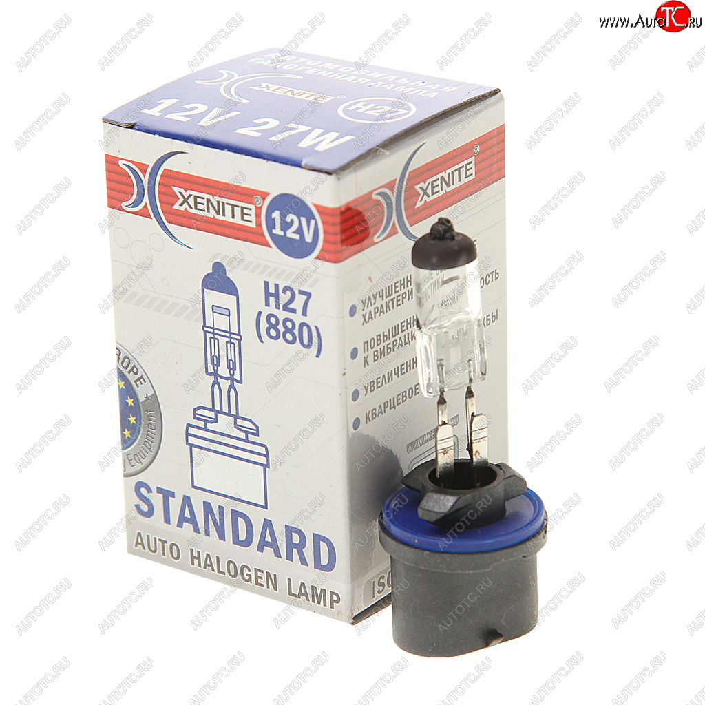 162 р. Лампа 12V H27(880) 27W PG13 3200К Standard XENITE XENITE 1007006  с доставкой в г. Воронеж
