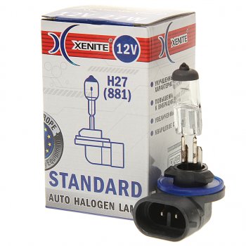 162 р. Лампа 12V H27(881) 27W PGJ13 3200К Standard XENITE XENITE 1007007  с доставкой в г. Воронеж. Увеличить фотографию 1