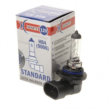 199 р. Лампа 12V HB4(9006) 55W P22d 3200К Standard XENITE XENITE 1007009  с доставкой в г. Воронеж. Увеличить фотографию 1