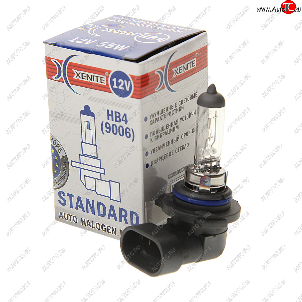 199 р. Лампа 12V HB4(9006) 55W P22d 3200К Standard XENITE XENITE 1007009  с доставкой в г. Воронеж