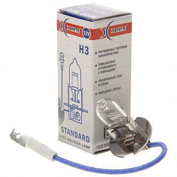 63 р. Лампа 12V H3 55W РK22s 3200К Standard XENITE XENITE 1007012  с доставкой в г. Воронеж. Увеличить фотографию 1