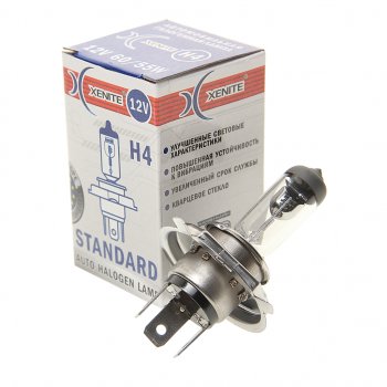 174 р. Лампа 12V H4 60/55W P43t 3200К Standard XENITE XENITE 1007013 XENITE 1007013  с доставкой в г. Воронеж. Увеличить фотографию 1