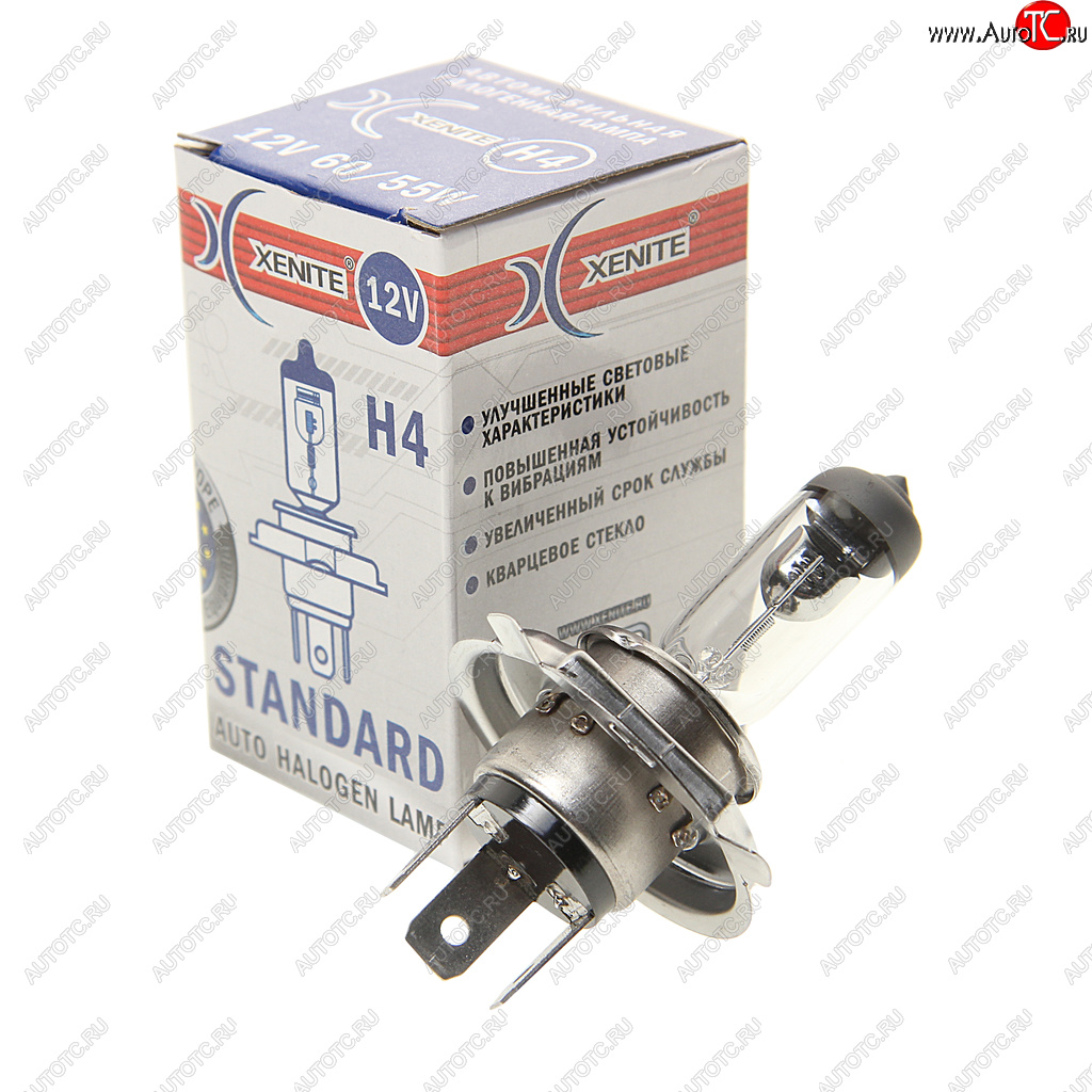 174 р. Лампа 12V H4 60/55W P43t 3200К Standard XENITE XENITE 1007013 XENITE 1007013  с доставкой в г. Воронеж