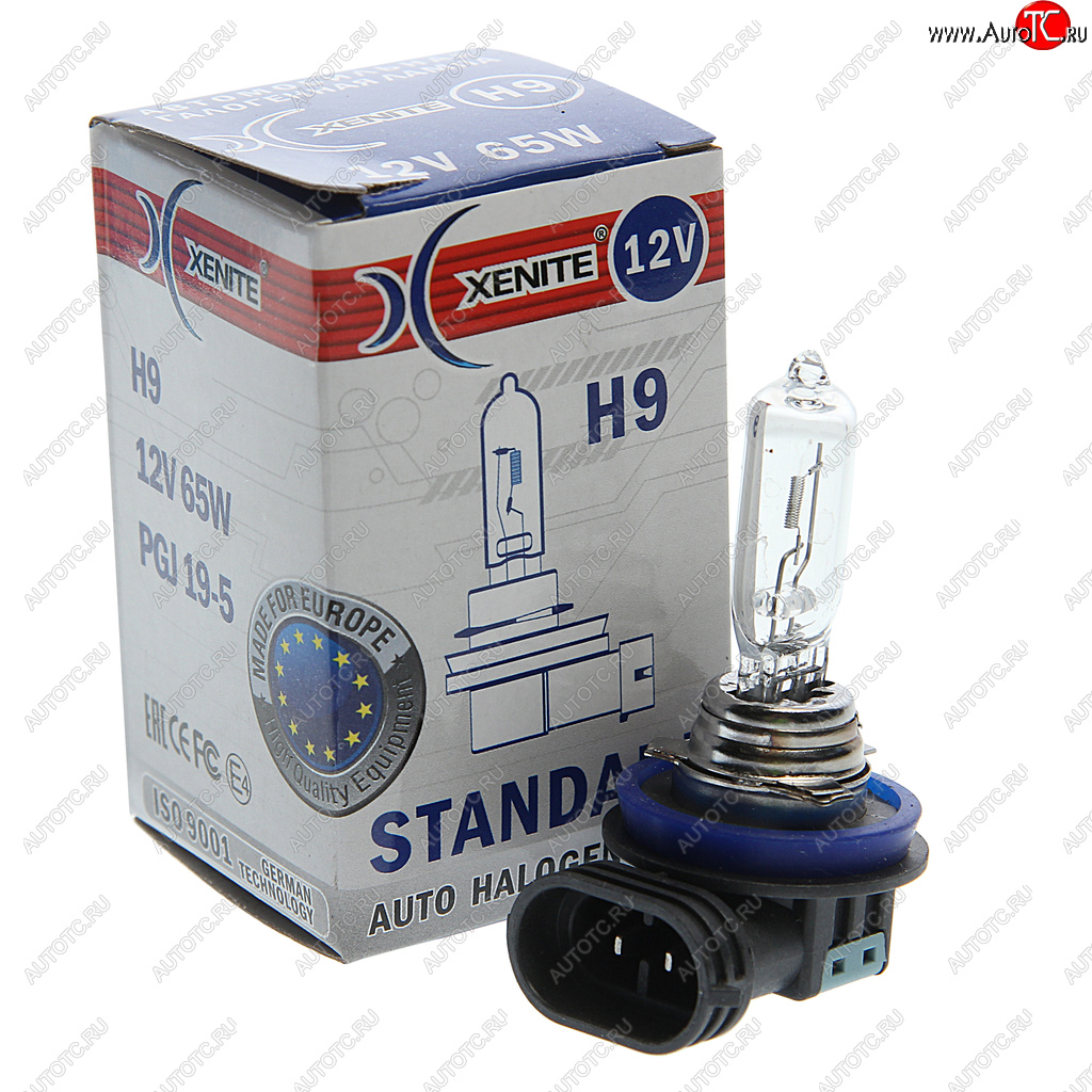 220 р. Лампа 12V H9 65W PGJ19-5 3200К Standard XENITE XENITE 1007016  с доставкой в г. Воронеж