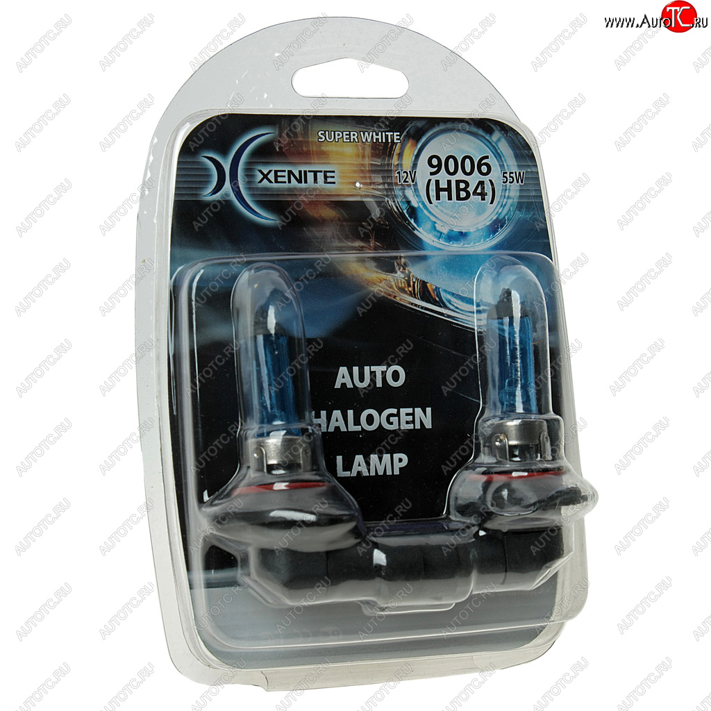 519 р. Лампа 12V HB4(9006) 55W P22d +30% 4000К блистер (2шт.) Super White XENITE XENITE 1007041  с доставкой в г. Воронеж