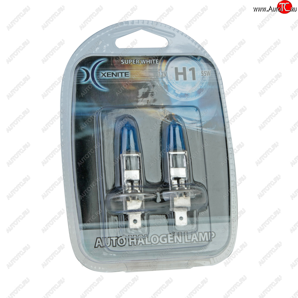 287 р. Лампа 12V H1 55W P14.5s +30% 4000К блистер (2шт.) Super White XENITE XENITE 1007042  с доставкой в г. Воронеж