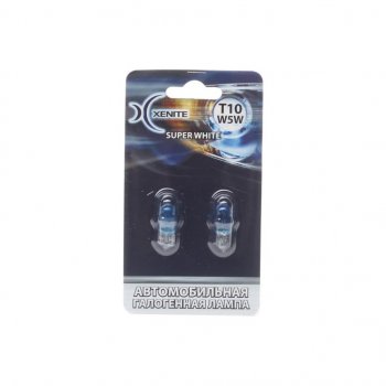 136 р. Лампа 12V W5W T10W W2.1х9.5d +30% 4000К блистер (2шт.) Super White XENITE XENITE 1007060  с доставкой в г. Воронеж. Увеличить фотографию 1