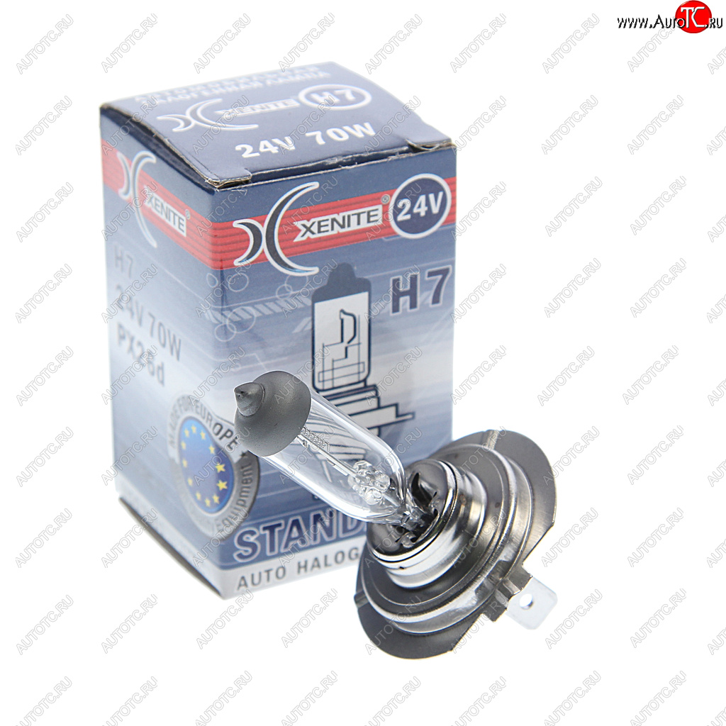 182 р. Лампа 24V H7 70W PX26d 3200К Standard XENITE XENITE 1007065 XENITE 1007065  с доставкой в г. Воронеж