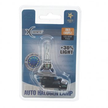 299 р. Лампа 12V HB3(9005) 65W P20d +30% 3200К блистер (1шт.) XENITE XENITE 1007084  с доставкой в г. Воронеж. Увеличить фотографию 1