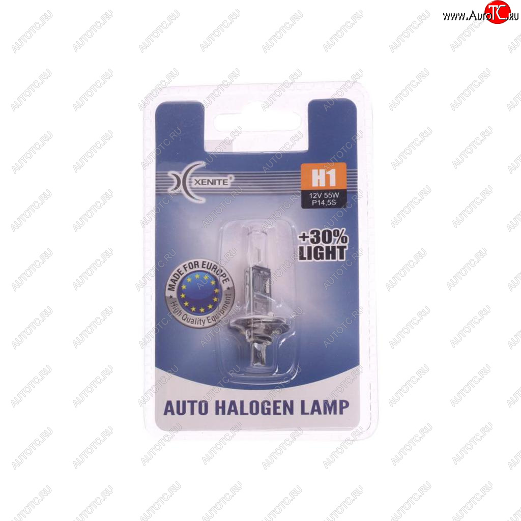 153 р. Лампа 12V H1 55W P14.5s +30% 3200К блистер (1шт.) XENITE XENITE 1007086  с доставкой в г. Воронеж