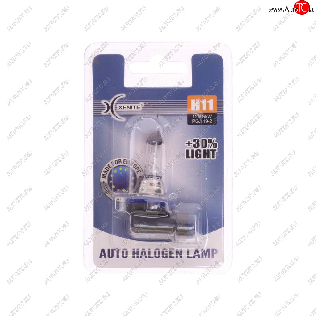 339 р. Лампа 12V H11 55W PGJ19-2 +30% 3200К блистер (1шт.) XENITE XENITE 1007087  с доставкой в г. Воронеж