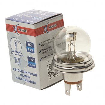 85 р. Лампа 12V R2 7570W P45t 3200К Standard XENITE XENITE 1007096  с доставкой в г. Воронеж. Увеличить фотографию 1