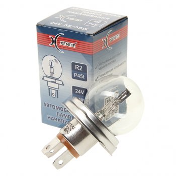 97 р. Лампа 24V R2 5550W P45t 3200К Standard XENITE XENITE 1007097  с доставкой в г. Воронеж. Увеличить фотографию 1
