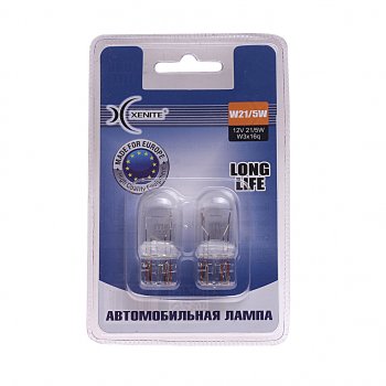 199 р. Лампа 12V W215W W3x16q 3200К блистер (2шт.) Long Life XENITE XENITE 1007114  с доставкой в г. Воронеж. Увеличить фотографию 1