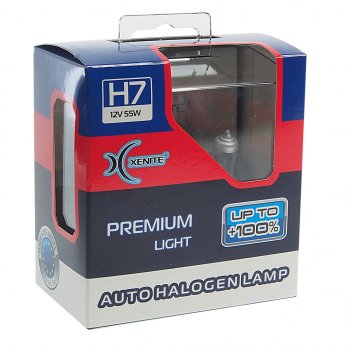 1 019 р. Лампа 12V H7 55W PX26d +100% 3600К бокс (2шт.) Premium XENITE XENITE 1007120  с доставкой в г. Воронеж. Увеличить фотографию 2