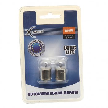 128 р. Лампа 12V R10W BA15s 3200К блистер (2шт.) Long Life XENITE XENITE 1007123  с доставкой в г. Воронеж. Увеличить фотографию 1