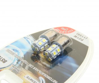 419 р. Лампа светодиодная 12V P21W 2.4W BA15S блистер (2шт.) XENITE XENITE 1009237  с доставкой в г. Воронеж. Увеличить фотографию 2