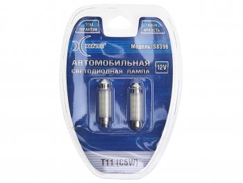 234 р. Лампа светодиодная 12V C5W SV8.5-8 блистер (2шт.) XENITE XENITE 1009325  с доставкой в г. Воронеж. Увеличить фотографию 1