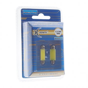 549 р. Лампа светодиодная 12V C5W SV8.5-8 36мм двухцокольная блистер XENITE XENITE 1009442  с доставкой в г. Воронеж. Увеличить фотографию 1