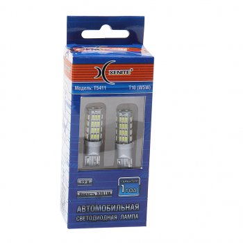 559 р. Лампа светодиодная 12V W5W W2.1х9.5d блистер (2шт.) XENITE XENITE 1009580  с доставкой в г. Воронеж. Увеличить фотографию 1