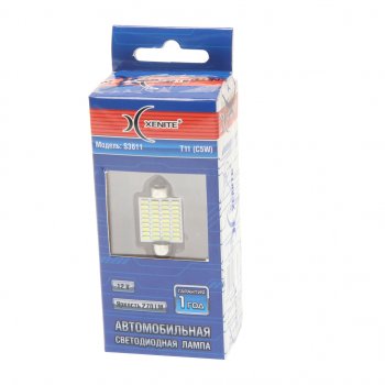 234 р. Лампа светодиодная 12V C5W SV8.5-8 двухцокольная блистер (1шт.) XENITE XENITE 1009581  с доставкой в г. Воронеж. Увеличить фотографию 1