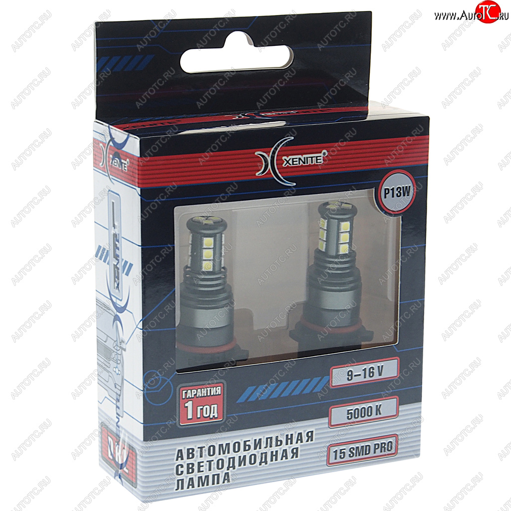 1 099 р. Лампа светодиодная 12V P13W PG18.5d-1 блистер (2шт.) XENITE XENITE 1009607  с доставкой в г. Воронеж